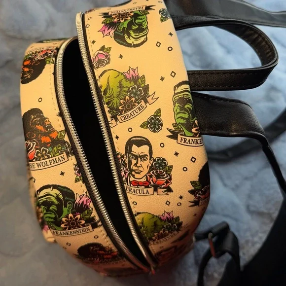 Loungefly Universal Monsters Tattoo Art Mini Backpack - Picture 10 of 13